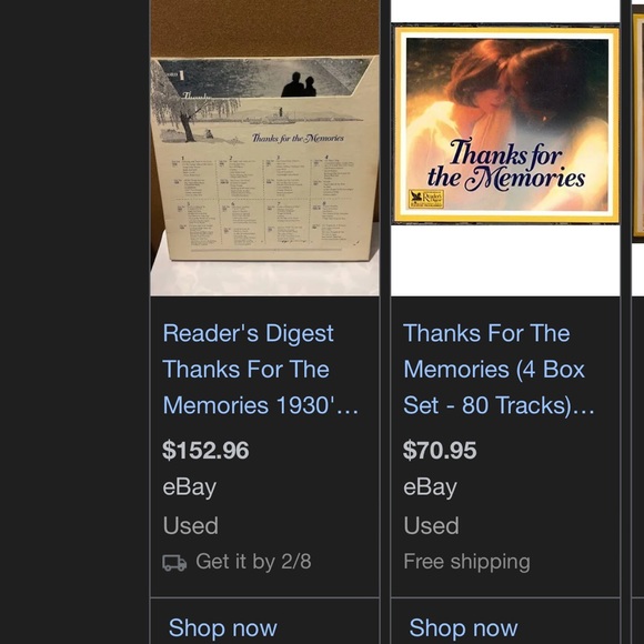 Thanks For The Memories Vinyl 7 LP Box Set Readers Digest 1988 HITS FROM 1930-39 - Picture 5 of 5